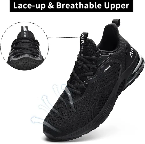 Vista 2 de Impdoo - Zapatos deportivos con cámara de aire para hombre ideales para correr trotar deportes gimnasio tenis entrenamiento
