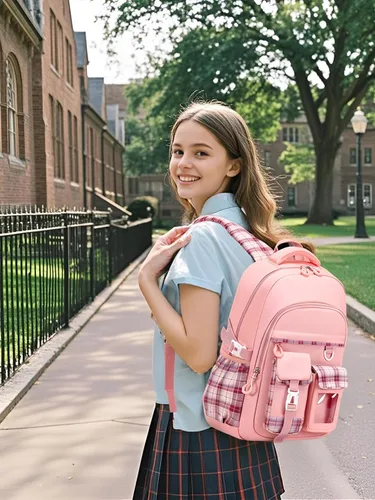 Vista 7 de Mochila para niñas, mochila escolar linda para niñas, niños y adolescentes, mochila Kawaii para primaria, Rosa, Mediana, Mochilas Tradicionales