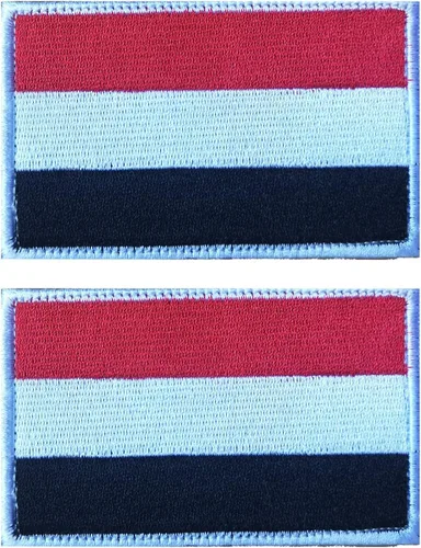 Vista 51 de 2 unidades AliPlus Parches de bandera de Afganistán bordados, parches tácticos militares de moral con gancho y bucle