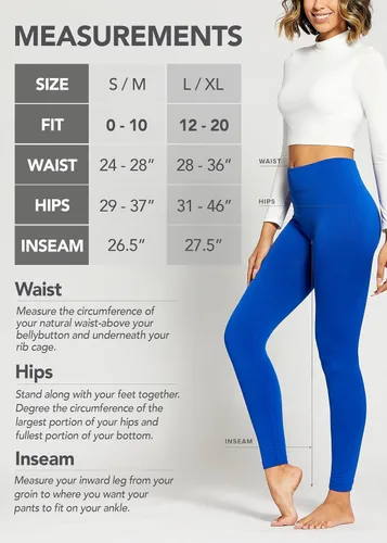Vista 3 de Conceited Fleece Lined Leggings Women - Regular and Plus Size Tights - Premium Fabric in Many