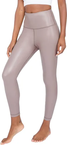 Vista 27 de 90 Degree By Reflex Leggings de cintura alta con forro polar de piel sintética de alto brillo y elástico