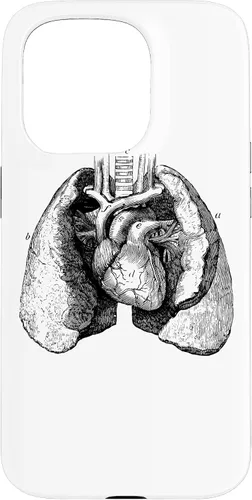 Vista 14 de Human Heart Lungs Anatomy Vintage Medical Anatomical Heart Case for iPhone 17