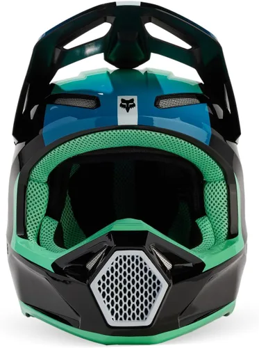 Vista 2 de Fox Racing Casco unisex para motocross V1, negro/azul, XL