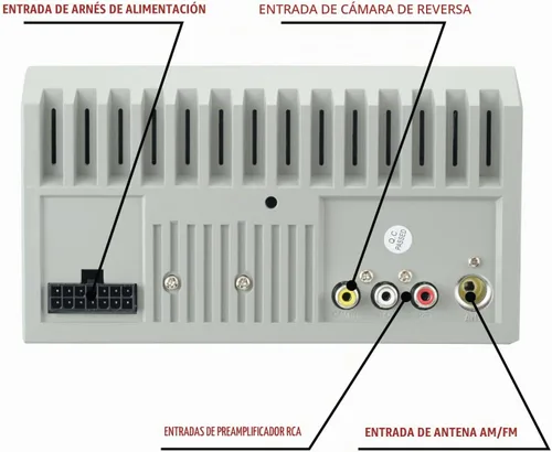 Vista 8 de Dual Electronics DMR74 Estéreo de coche doble DIN con pantalla táctil de 7