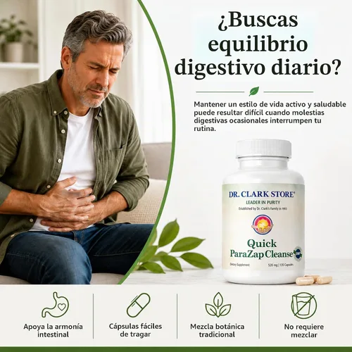 Vista 2 de Dr Clark Store Suplemento de limpieza rápida para-Zap, 520 mg, 135 cápsulas