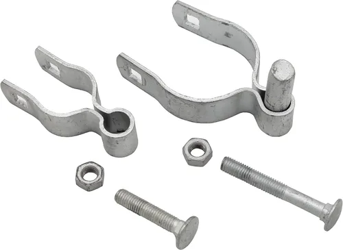 Vista 3 de HITTITE Bisagra de poste de valla de enlace de cadena de 1-3/8 pulgadas x 2-3/8 pulgadas, bisagras de puerta resistentes con bisagras hembra