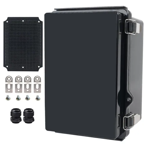 Vista 29 de Caja Eléctrica Impermeable para Exteriores Caja de Conexiones Resistente a la Intemperie IP67 Carcasa de Plástico ABS Caja de Proyecto