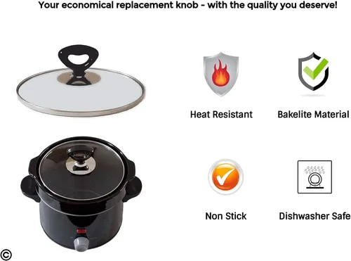 Vista 3 de Horizon Cookware pomo para tapa de reemplazo.