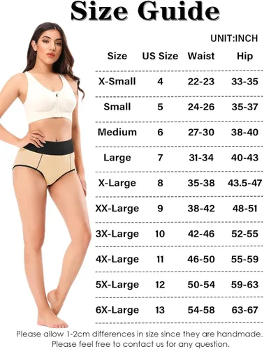 Vista 5 de POKARLA - Ropa interior de algodón y con cintura alta para mujer, es suave, es transpirable, son calzones elásticos, con talla regular
