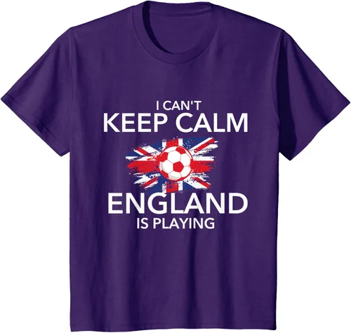 Vista 25 de I Can't Keep Calm England Is Playing - Camiseta para amantes del fútbol, Negro