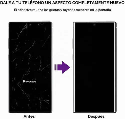 Vista 2 de Protector de pantalla de vidrio templado para Galaxy Note 10 Plus, juego de 3 unidades, reparación de arañazos, compatible con identificación