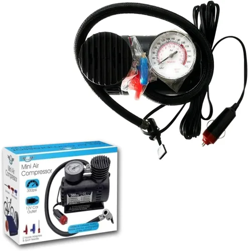 Vista 7 de Mini compresor de aire, 300 PSI, 12V, Artículo # GE001, para neumáticos e inflables