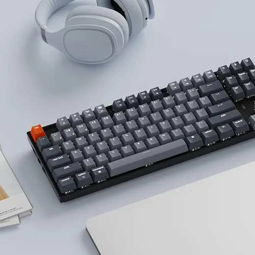 Vista 8 de Keychron Teclado mecánico K8 Tenkeyless inalámbricocableado teclado de computadora Bluetooth multitarea intercambiable en caliente