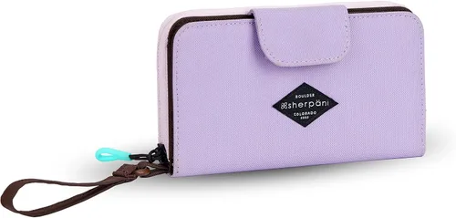 Vista 26 de Sherpani Tulum, cartera grande de nailon con cremallera alrededor, cartera con tarjetero organizador para mujer