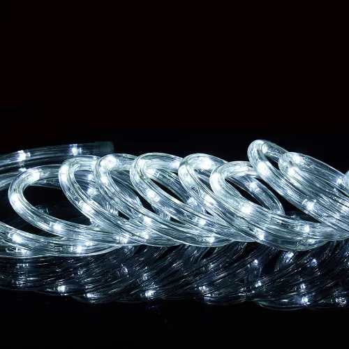 Vista 2 de luces de cuerda LED de 100 pies, luces de cuerda blancas de 720 LED para exteriores, luz de cuerda conectable, luces de cuerda para interiores