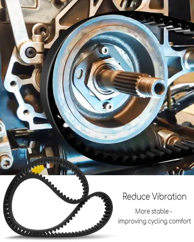 Vista 5 de Correa de transmisión trasera 133T de 1-1/2 pulgadas, repuesto 40015-90 1204-0050, compatible con Harley Davidson FXD FXDL FXDS FXDWG Dyna Super