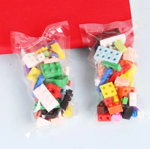 Vista 6 de 330 piezas lindo 3D bloque de construcción borrador trapezoidal cuadrado rompecabezas borrador clase premio regalo de fiesta infantil
