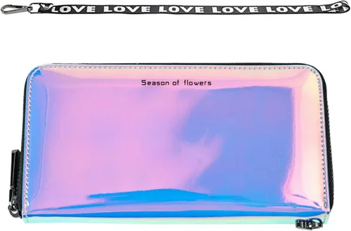 Vista 2 de Marchome Holographic Clutch - Cartera iridiscente para teléfono móvil con correa extraíble
