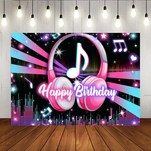 Vista 5 de Lofaris Fondo musical popular para fiesta de cumpleaños, fondo de música de feliz cumpleaños, para niños y adultos, gran cumpleaños, DJ, video