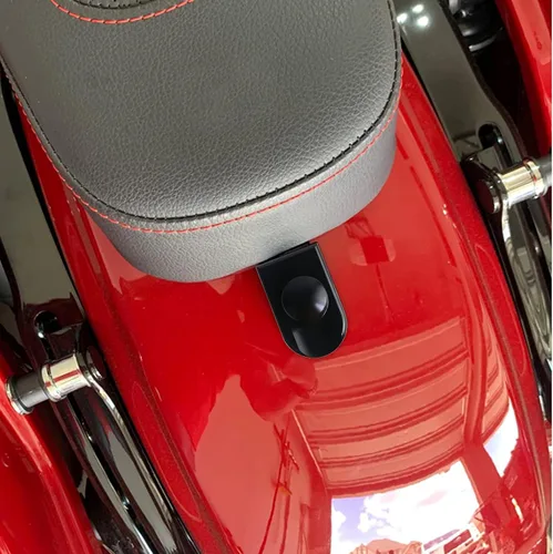 Vista 6 de Cromo plateado para perno de asiento Harley Perno/tornillo de acero inoxidable con cubierta de perilla de montaje Compatible con Harley-Davidson