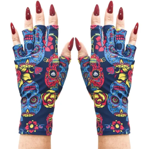 Vista 8 de ManiGlovz - Guantes de uñas originales con protección UPF 50+ UV Manicura de gel y guantes anti UV sin dedos para mujeres Se pueden utilizar