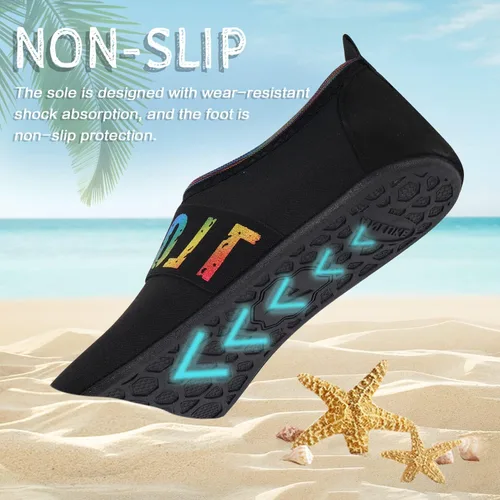 Vista 2 de ANLUKE - Zapatos para agua, de secado rápido, ideales para yoga acuático, playa, natación, surf, para mujeres y hombres