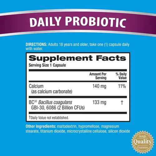 Vista 6 de Cápsula probiótica diaria - Digestive Advantage 80 cápsulas y cápsula de lactasa de defensa de lactosa (96 cápsulas)