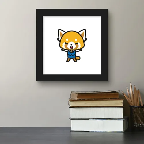 Vista 4 de Trends International Gallery Pops Sanrio Aggretsuko Retsuko - Póster de pared, 12.00 x 12.00 pulgadas, versión de marco negro