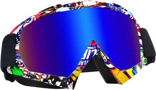 Vista 17 de Gafas de motocross - Gafas para motocicleta de tierra para hombres, mujeres y jóvenes - MX para todoterreno, conducción en pistas y carreras