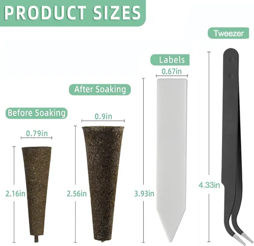 Vista 4 de Paquete de 30 esponjas de crecimiento, esponjas de repuesto para crecimiento de raíces, cápsulas de semillas compatibles con AeroGarden, kit