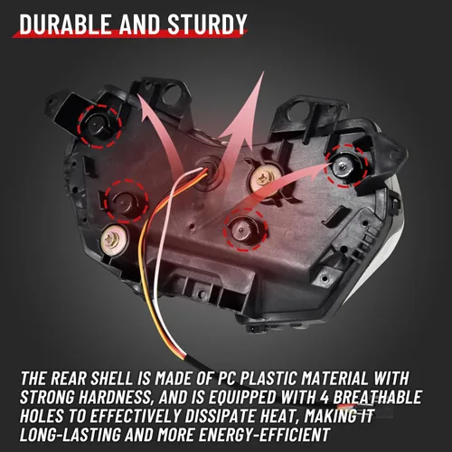 Vista 4 de Conjunto de faros delanteros LED para Z900, faros delanteros LED con haz alto/bajo para Kawasaki Z650 Z400 Z900 ABS SE ABS 2020-2025 accesorios
