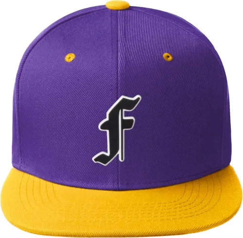 Vista 143 de Daxton Gorra clásica con visera de billete plano con letras del alfabeto inglés antiguo de la A a la Z