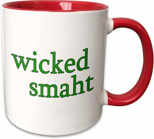 Vista 9 de 3dRose EvaDane - Citas divertidas - Wicked Smaht. Green. - Tazas (mug_193286_4)