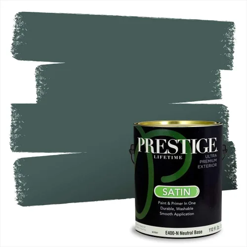 Vista 163 de Prestige Paints - 2 en 1, pintura base y pintura de exterior, E100-N-735BM