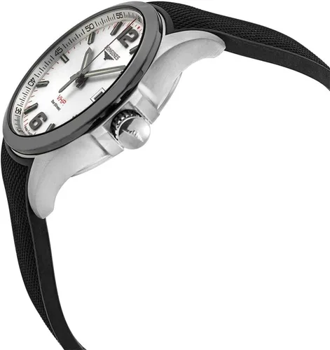 Vista 2 de Longines Conquest V.H.P. reloj de cuarzo perpetuo con esfera plateada para hombre L3.729.4.76.9, Moderno