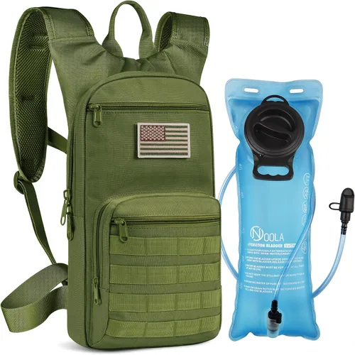 Vista 9 de NOOLA Mochila de hidratación de 3 litros, mochila de agua con vejiga de agua de TPU, paquete de hidratación táctica para hombres y mujeres, mochila