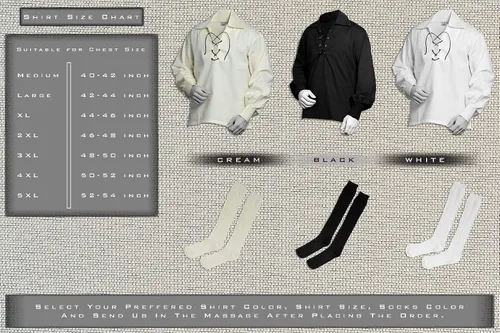 Vista 3 de UMAM Juego de horno de tartán - 08 piezas de accesorios para hombre, traje escocés