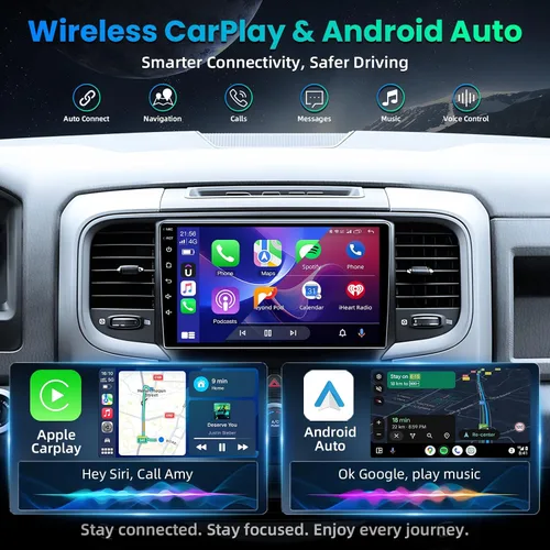 Vista 2 de 4 GB RAM+64 GB ROM Android 15 Radio de coche para Dodge Ram 1500 2500 2013