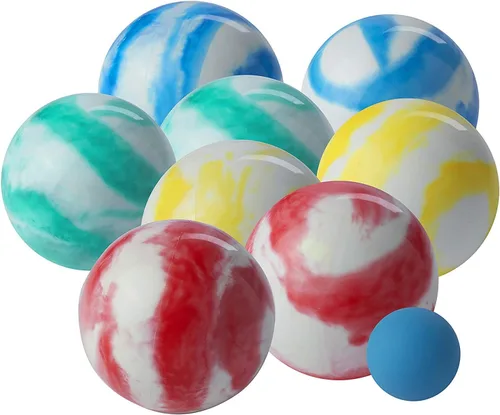 Vista 8 de Franklin Sports Juego de bolas de petanca — 8 bolas de petanca para todo tipo de clima y 1 pallino — Juego de playa, patio, césped o fiesta al aire