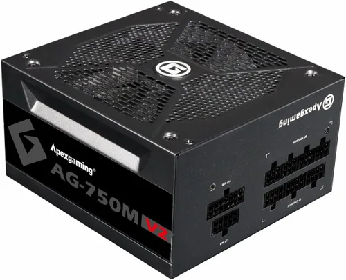 Vista 2 de Apexgaming AG-750M V2 750Watt 80PLUS Gold Fuente de alimentación totalmente modular
