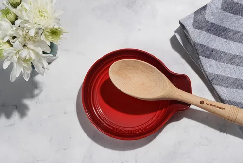 Vista 5 de Le Creuset Signature - Reposacuchares de cerámica, 6 pulgadas, alcachofa