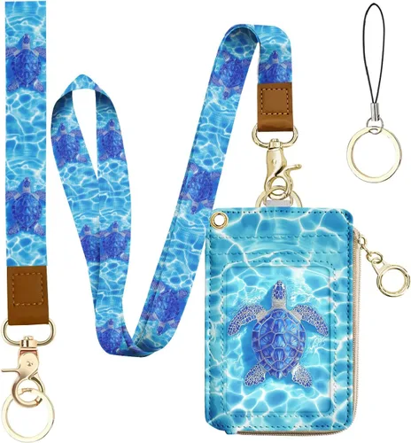 Vista 27 de bolimoss Soporte para credencial de sol y luna y cartera con cordón, cordones removibles para maestras, cartera para mujeres con correa para la Sol