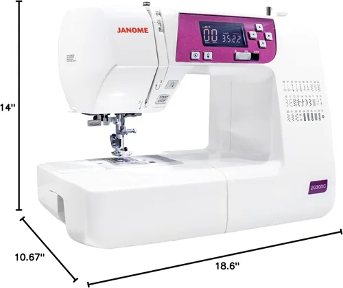 Vista 8 de Janome Máquina de coser computarizada 2030DC-G