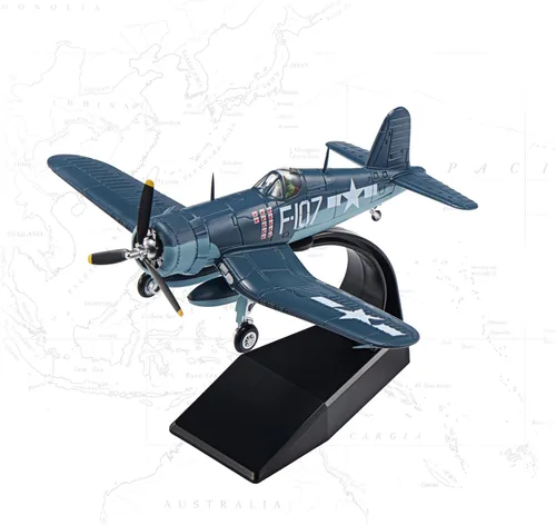 Vista 24 de B-17 Flying Fortress - Aviones fundidos a presión a escala 1/144, modelo de avión de metal pesado para coleccionista, entusiasta de la aviación