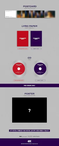 Vista 4 de 8TURN UNCHARTED DRIFT 2nd Mini Album Contents+POB+Photocard+Sticker+Postcard+Tracking Sealed Full SET UNCHARTED+DRIFT+POCA