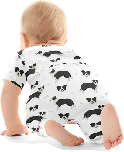 Vista 3 de vvfelixl Conjunto de pantalones de bebé, ropa de bebé de manga corta para niños y niñas de 0 a 24 meses