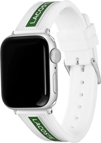 Vista 2 de Lacoste Correa de silicona unisex para Apple de color Moderno