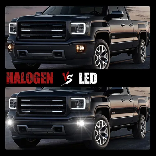 Vista 2 de BUNKER INDUST Luces antiniebla LED para GMC Sierra 1500 2014-2015, kit de lámpara antiniebla de conducción de parachoques