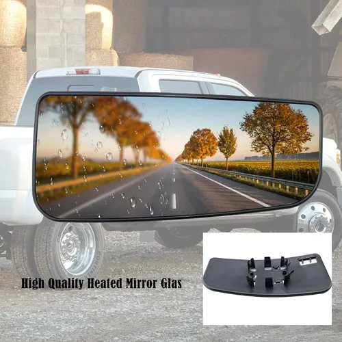 Vista 3 de Espejo calefactable inferior de vidrio para remolque lateral derecho del pasajero para Ford 2015-2020 F150 Truck 2017-2019 F250 F350 F450 F550 Super