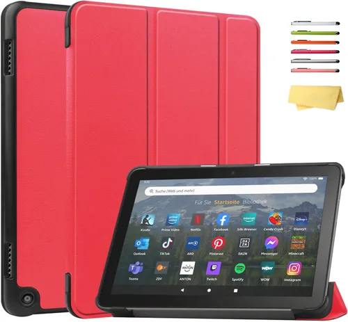 Vista 97 de Funda para Amazon Kindle Fire HD 8 y Fire HD 8 Plus (12ª/10ª generación, versión 2024/2022/2020) de 8 pulgadas, UUcovers con soporte triple